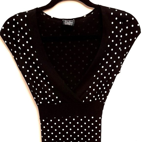 Black and White Polka Dot Dress by Simons Size S - Picture 1 of 7